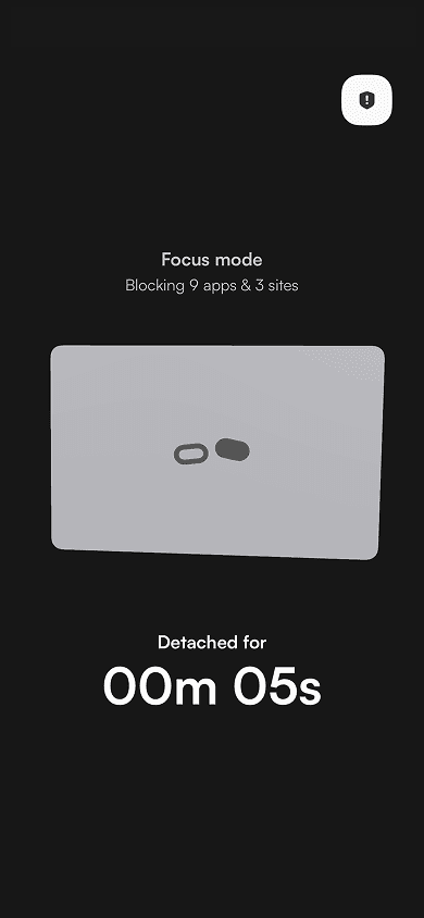 The Detach timer, counting a detached session